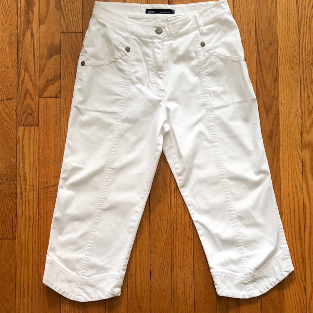 Blue Willi’s White Cropped Cotton Jean